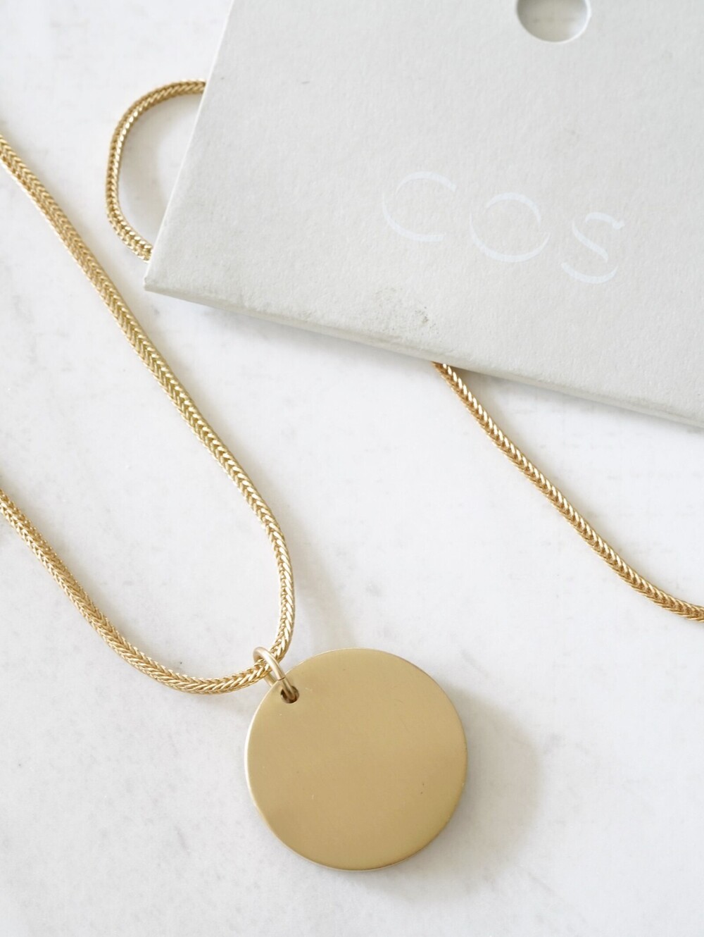 COS Disc Pendant Necklace